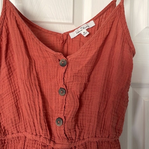 Love Tree Orange Romper - Picture 2 of 2